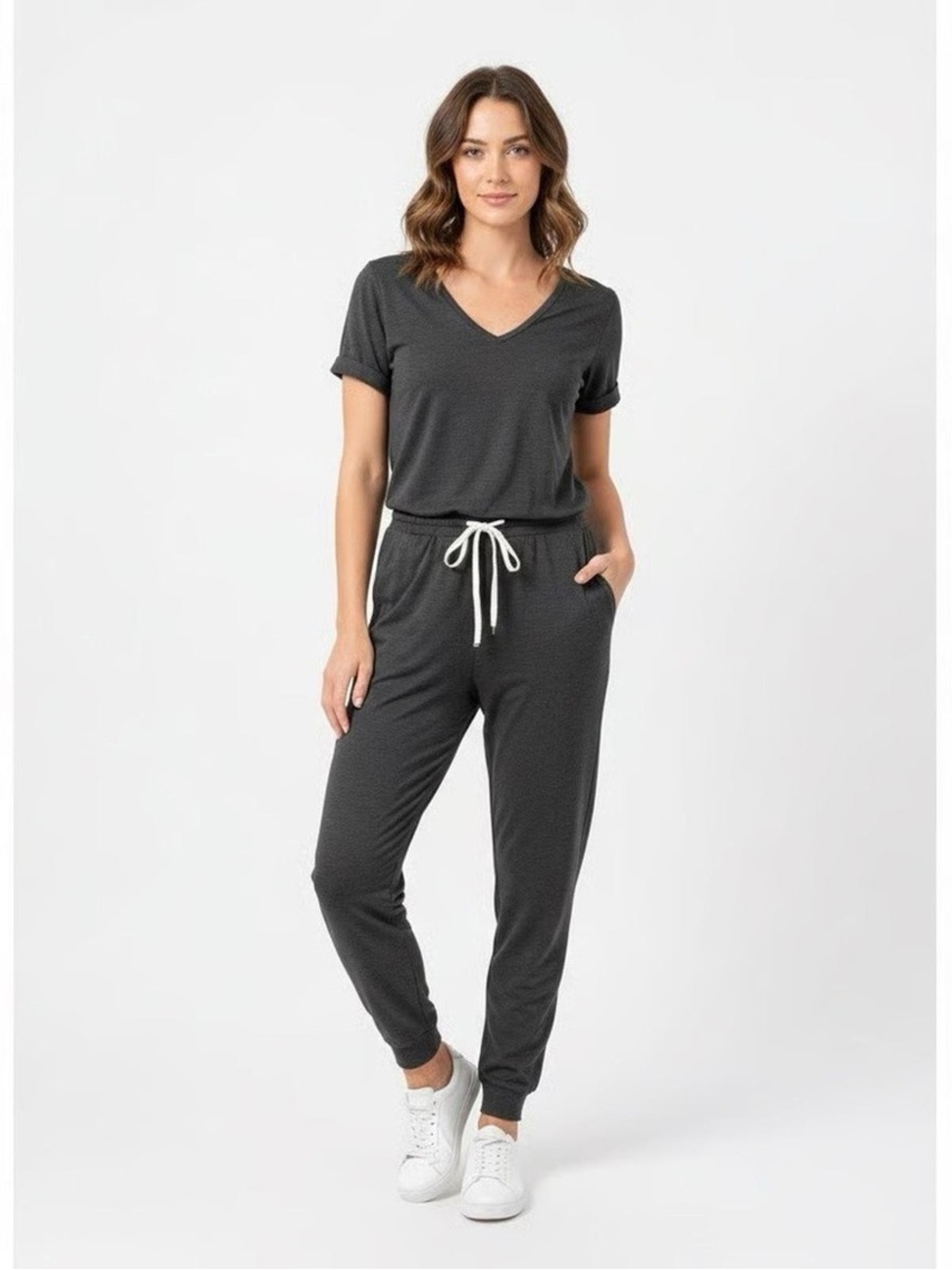 Vuori Charcoal Gray Casual Top